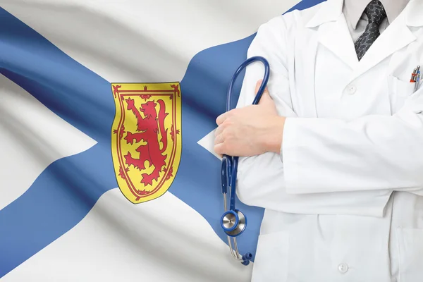 Koncepcja kanadyjskiego krajowego systemu opieki zdrowotnej - prowincji Nowa Szkocja — Zdjęcie stockowe