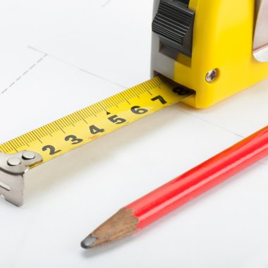 mezura ile kalem blueprint - 1-1 oran yukarıda