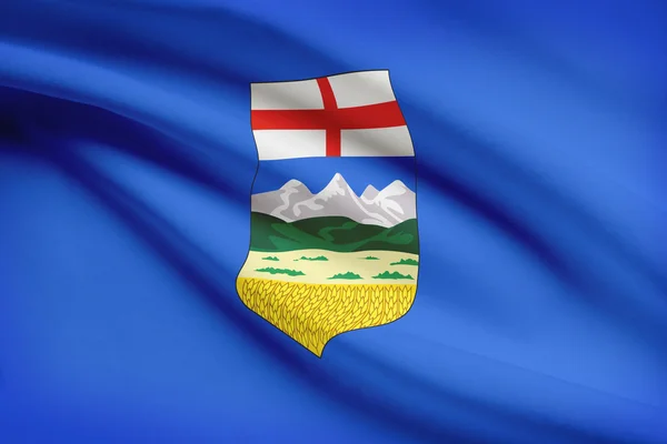 Canadian provinces flags series - Alberta — Stock Photo, Image