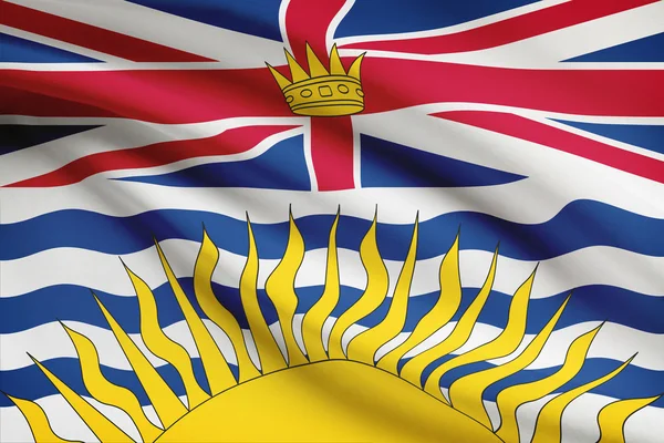 Canadian provinces flags series - British Columbia — Stock Photo, Image