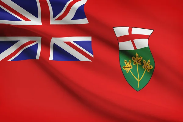 Canadian provinces flags series - Ontario — Stock Photo, Image