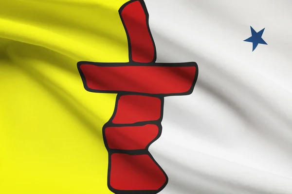 Canadian provinces flags series - Nunavut — Stock Photo, Image