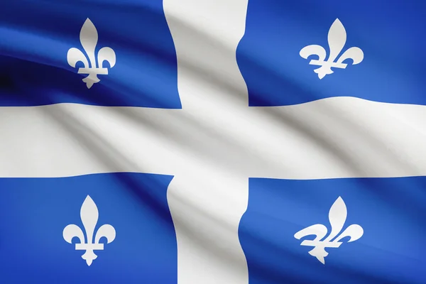 Canadian provinces flags series - Quebec — Stock Photo, Image