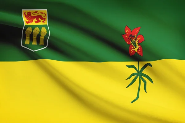 Canadian provinces flags series - Saskatchewan — Stock Photo, Image