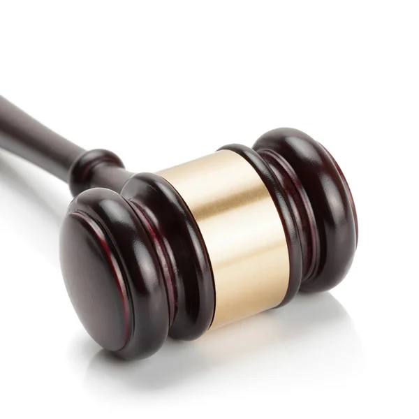 Wooden judge gavel - 1 to 1 ratio — Stock Photo, Image