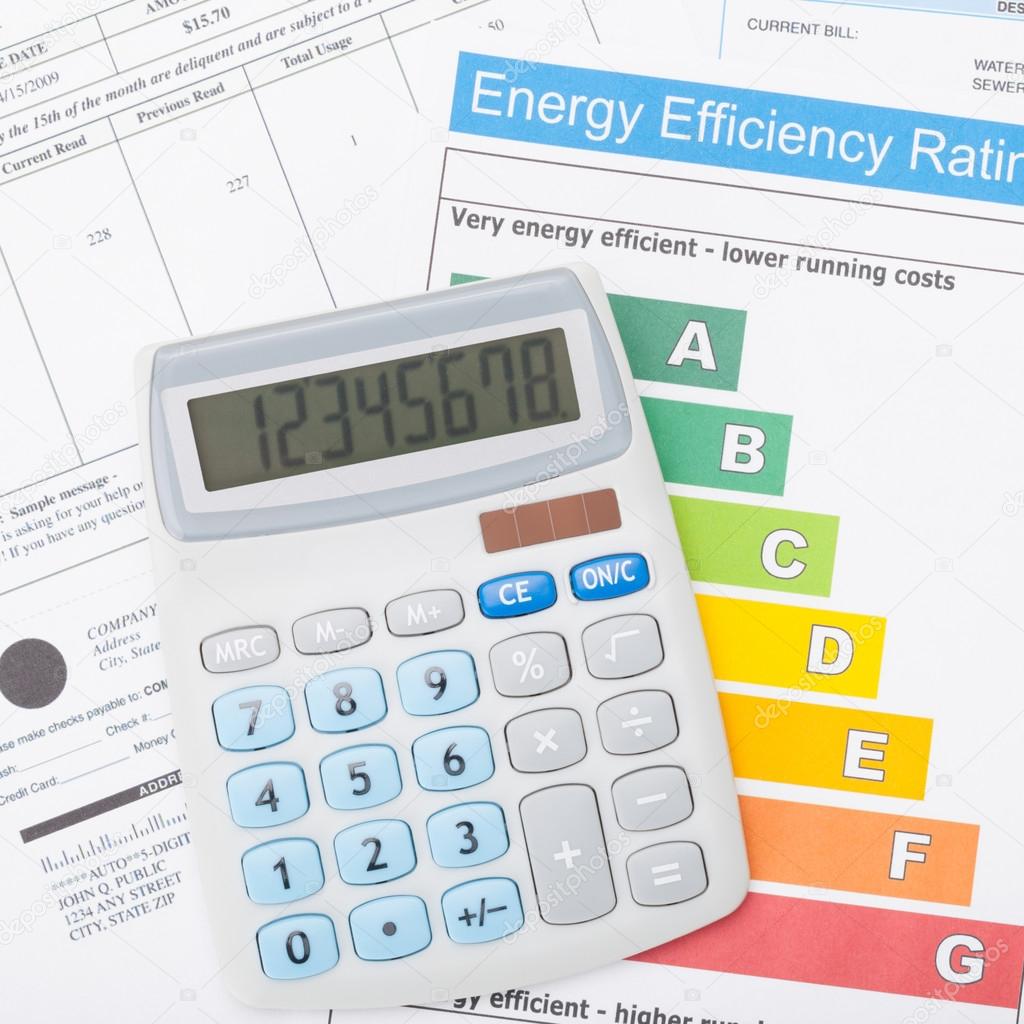 Calculato above utility bill and energy efficiency chart - 1 to 1 ratio