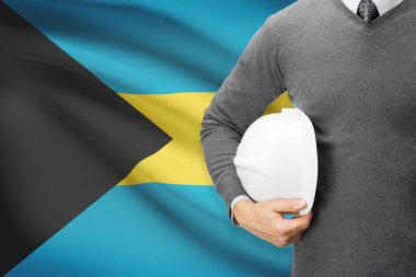 arka plan - Bahamalar bayrağı ile mimar