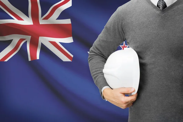 Építész, zászló, a háttér - Új-Zéland — Stock Fotó