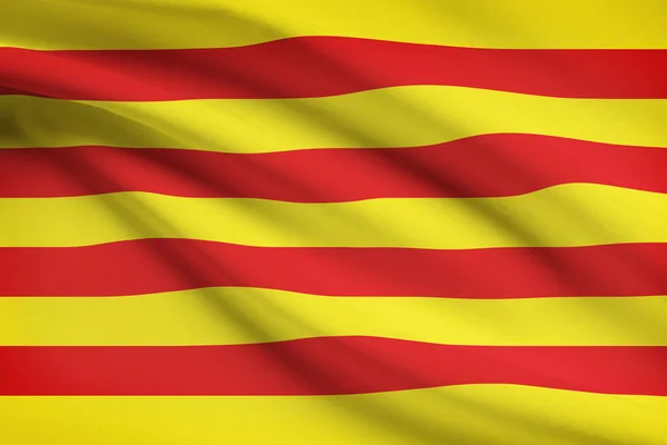 Series of ruffled flags - Catalonia — Stock Photo, Image