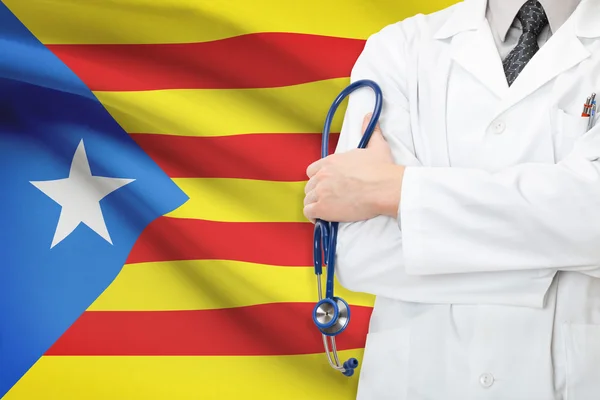 Concept of national healthcare system - Catalonia - Estelada — Stock Photo, Image