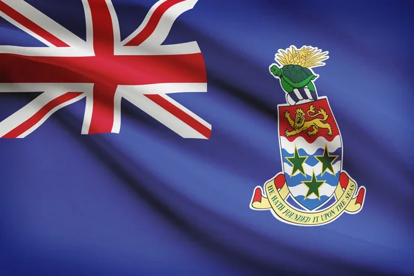 Flag blowing in the wind series - Cayman Islands — Stock Photo, Image