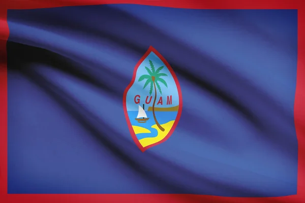 Vlag waait in de wind serie - Guam — Stockfoto