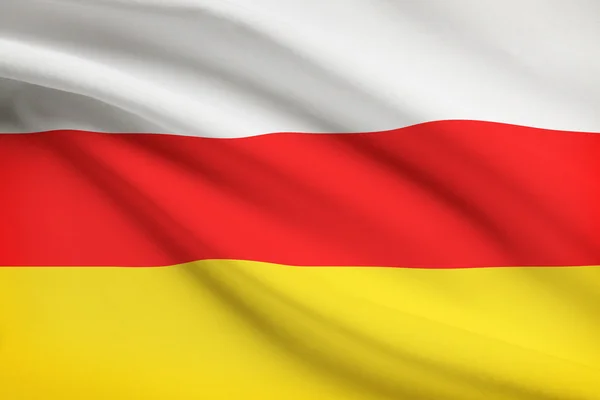 Flag blowing in the wind series - South Ossetia — Stock Photo, Image