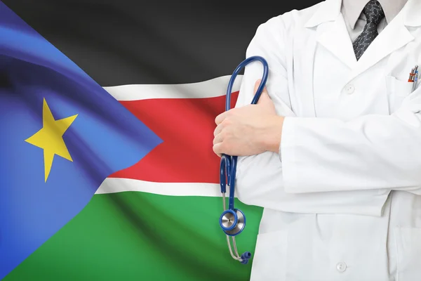 Concept of national healthcare system - South Sudan — Stock Photo, Image