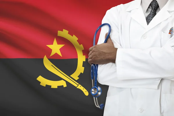 Koncepcja krajowego systemu opieki zdrowotnej - angola — Zdjęcie stockowe