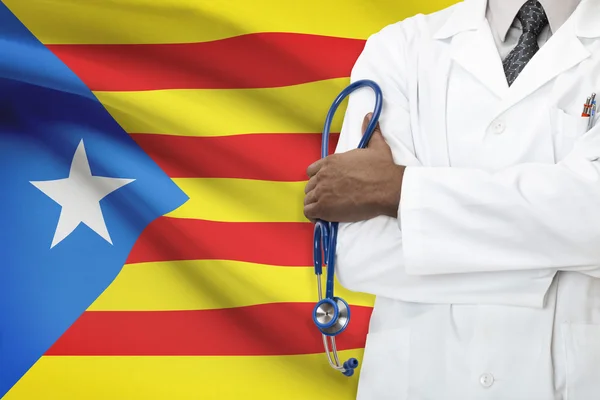 Concept of national healthcare system - Estelada - Catalonia — Stock Photo, Image