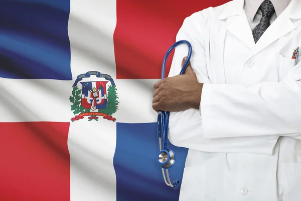 Concept of national healthcare system - Dominican Republic – stockfoto