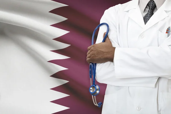Concept of national healthcare system - Qatar — Stock Photo, Image