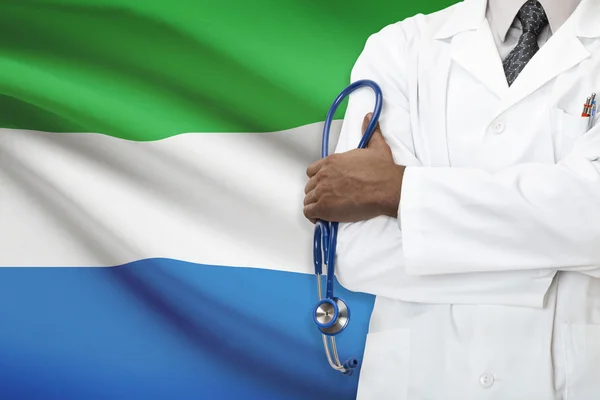 Conceito de sistema nacional de saúde - Serra Leoa — Fotografia de Stock