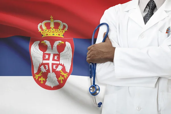 Concept of national healthcare system - Serbia — Stock Photo, Image