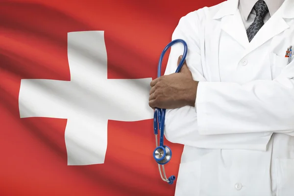 Concept of national healthcare system - Switzerland — Stock Photo, Image