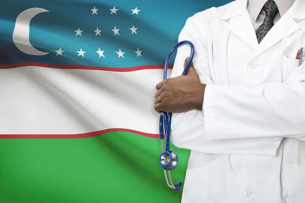 Concept of national healthcare system - Uzbekistan — Stock Photo, Image