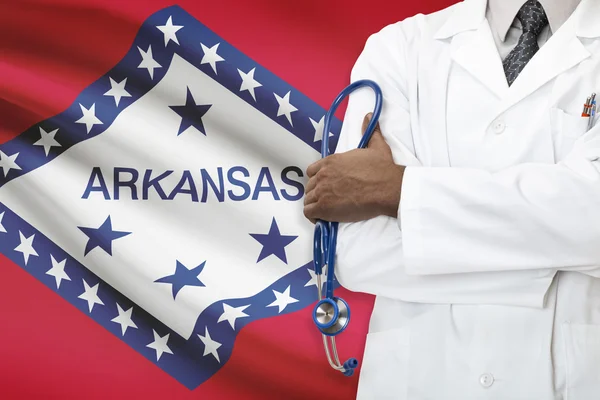 Концепция национальной системы здравоохранения - Арканзас — стоковое фото