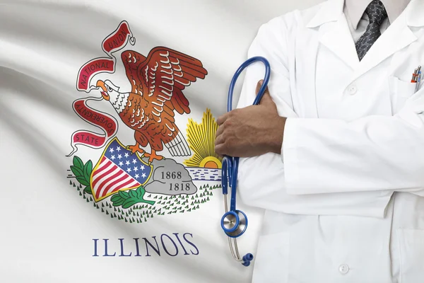Concept of national healthcare system - Illinois — Stock Photo, Image