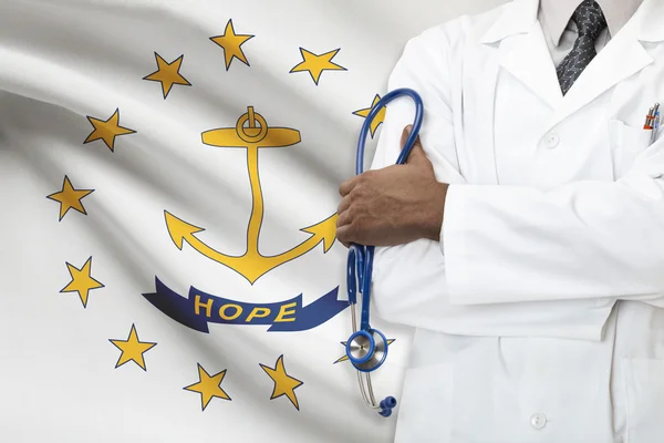 Concept of national healthcare system - Rhode Island — Stock Photo, Image