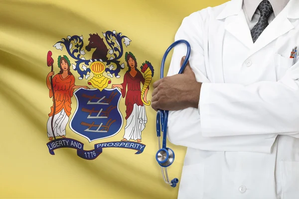 Концепция национальной системы здравоохранения - Нью-Джерси — стоковое фото