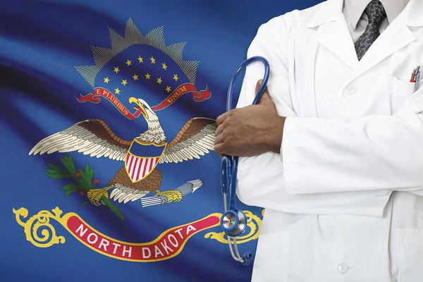 Ulusal sağlık sistemi - Kuzey Dakota kavramı — Stok fotoğraf