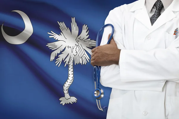 Conceito de sistema nacional de saúde - Carolina do Sul — Fotografia de Stock