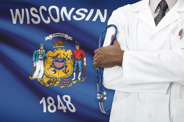 Concetto del sistema sanitario nazionale - Wisconsin — Foto Stock