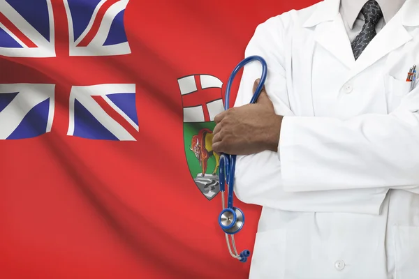 加拿大的医疗保健系统-马尼托巴的概念 — 图库照片