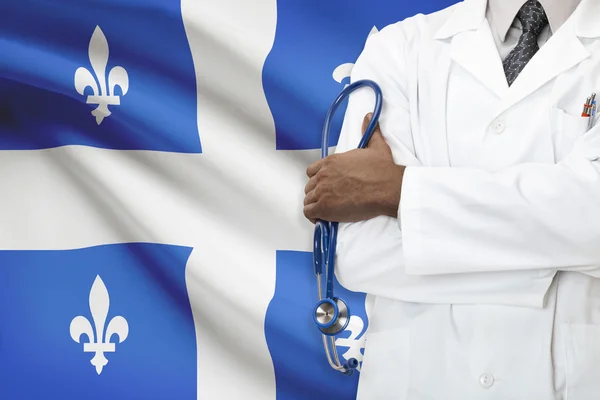 Koncepcja systemu opieki zdrowotnej kanadyjski - Quebec — Zdjęcie stockowe