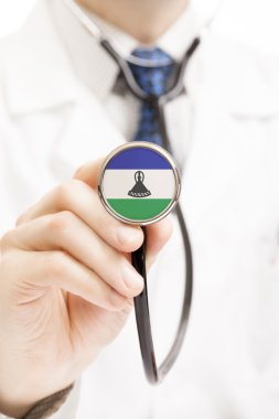 Stetoskop kavramsal serisi - Lesoto bayrağı
