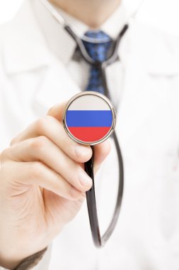 Stetoskop kavramsal serisi - Rusya ulusal bayrak
