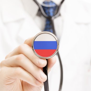 Stetoskop kavramsal serisi - Rusya ulusal bayrak