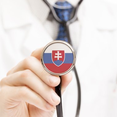 Stetoskop kavramsal serisi - Slovakya ulusal bayrak
