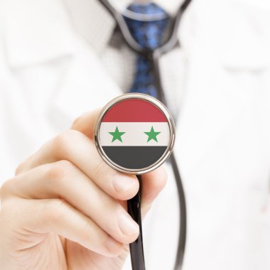 Stetoskop kavramsal serisi - Suriye ulusal bayrak