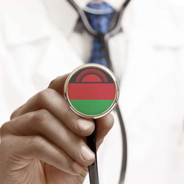 Estetoscopio con serie conceptual de bandera nacional - Malawi —  Fotos de Stock