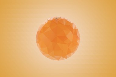 Modern tarzı görüntü Orange geomentric desenler