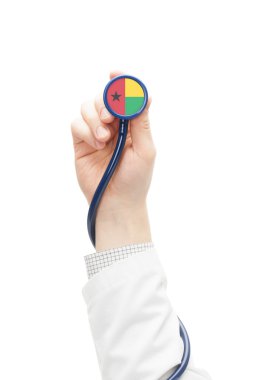 Ulusal bayrak series - Gine-Bissau ile stetoskop