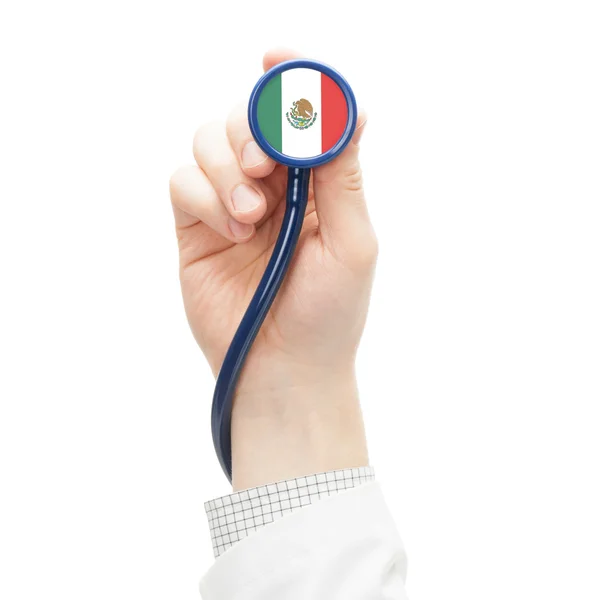 Stethoscope with flag series - Mexico — Stock Photo, Image