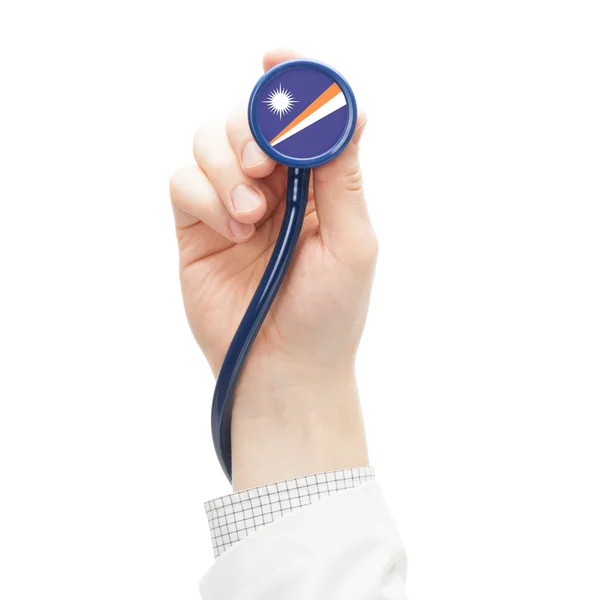 Stethoscope with flag series - Marshall Islands — Stock Photo, Image