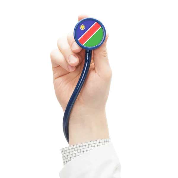 Stethoscope with flag series - Namibia — Stock Photo, Image