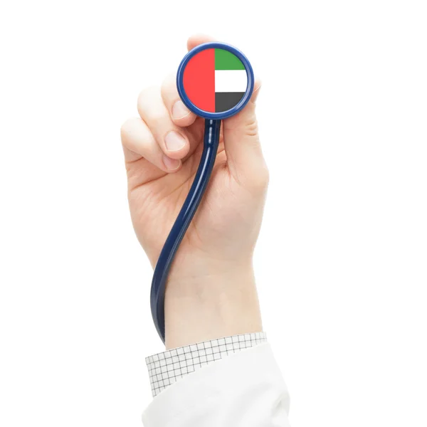 Stethoscope with flag series - United Arab Emirates — Stock Photo, Image
