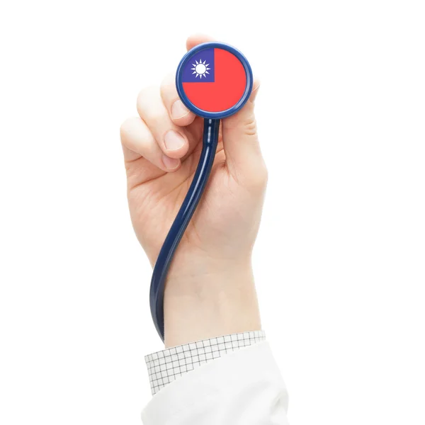 Stethoscope with flag series - Republic of China - Taiw — Stock Photo, Image