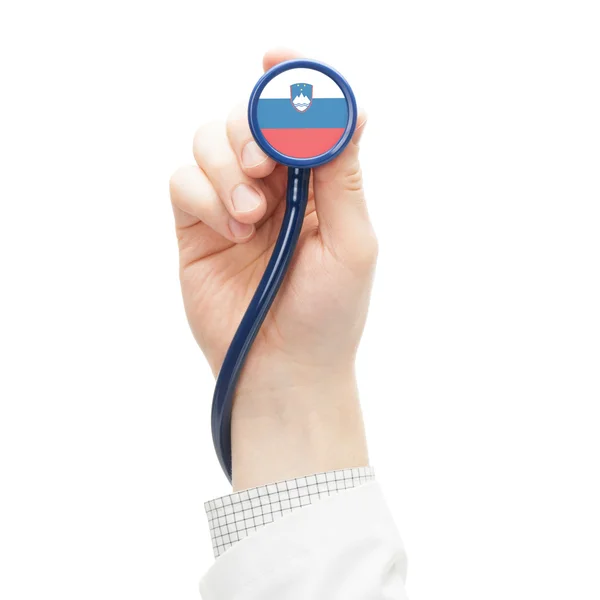 Stethoscope with flag series - Slovenia — Stock Photo, Image