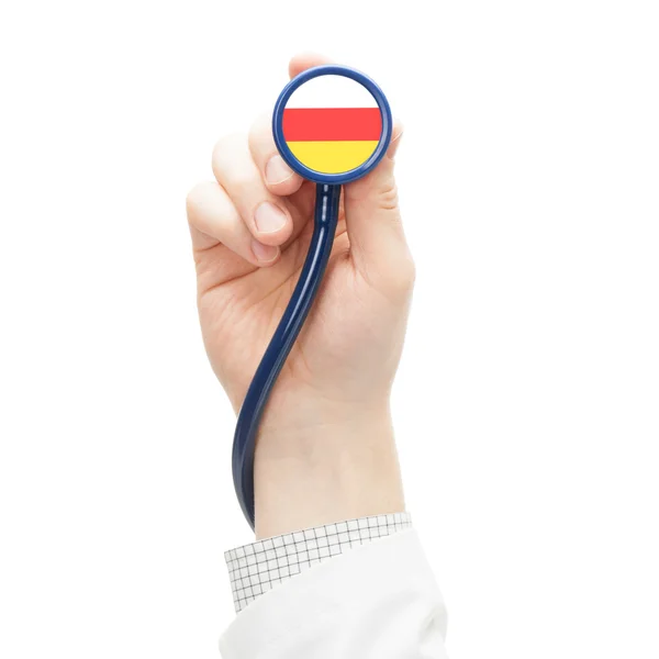 Stéthoscope avec la série des drapeaux - Ossétie du Sud — Photo